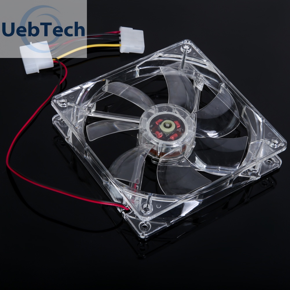 Quạt tản nhiệt CPU máy tính 120mm có 4 đèn LED 12cm