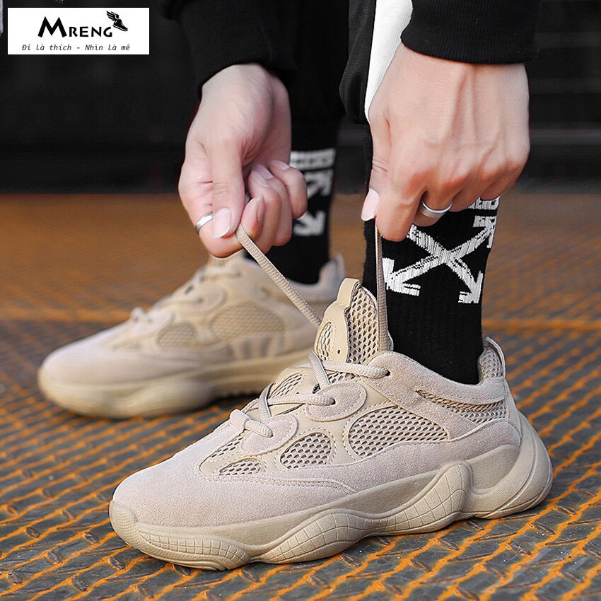 Vớ Tất Nam Nữ Off White Cao Cổ Unisex