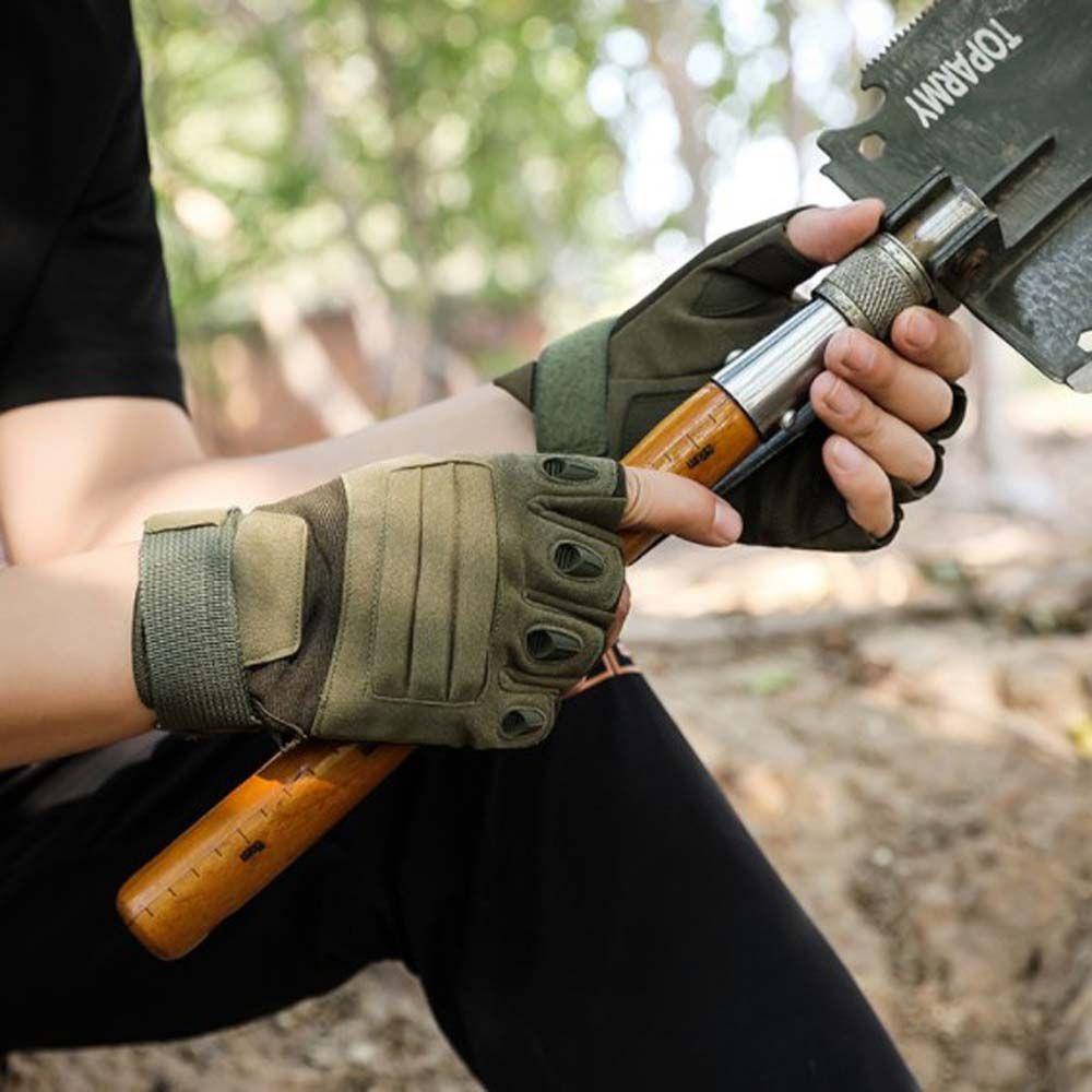 Găng Tay Thể Thao Hở Ngón Chống Trượt Thoáng Khí Màu Đen / Xanh Lá Cho Nữ