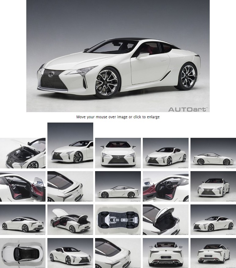 AUTOart Alto 1:18 LEXUS LEXUS LC500 mô phỏng toàn bộ mô hình xe trang trí