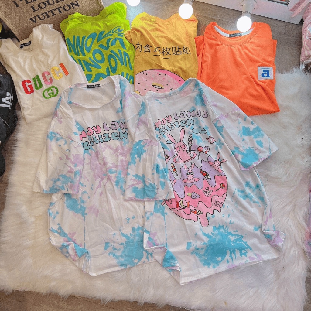 (HCM) ÁO THUN IN LOANG FORM RỘNG NỮ SIÊU XINH , THỜI TRANG HÀN QUỐC HOT HIT CHO GENZ KOKO MI FASHION