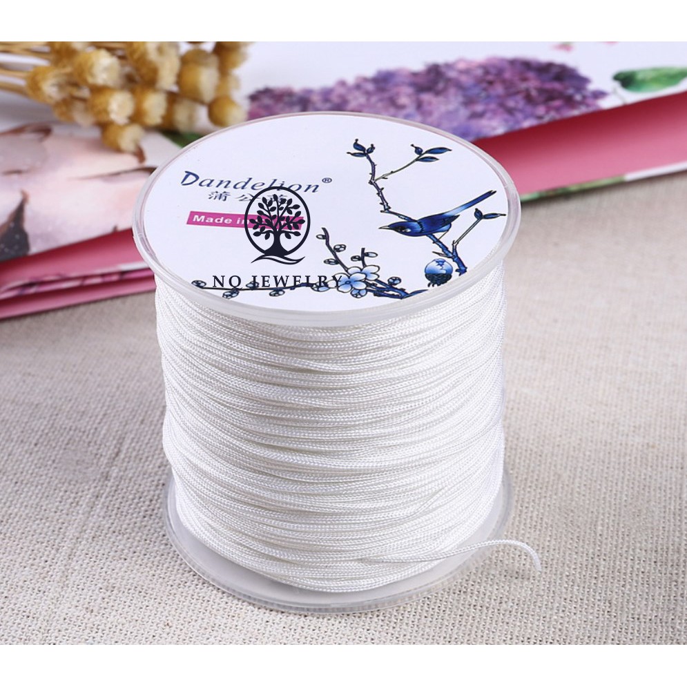 Cuộn dây vải dù 1mm, dây làm vòng paracord dài 100m