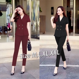 Set bộ áo vest quần dài