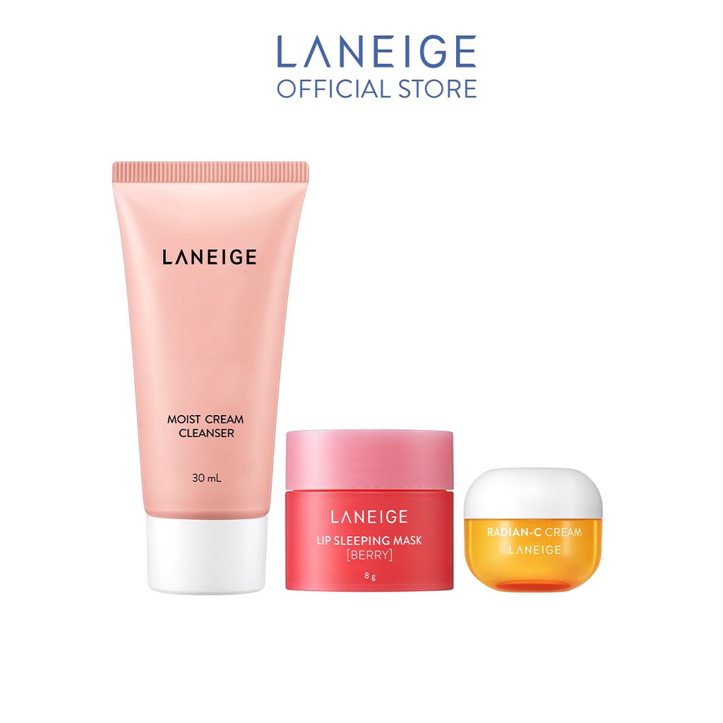 [HB GIFT] Bộ sản phẩm dưỡng ẩm tối ưu & chống oxy hóa LANEIGE Trial Lip Mask & Radian-C | BigBuy360 - bigbuy360.vn