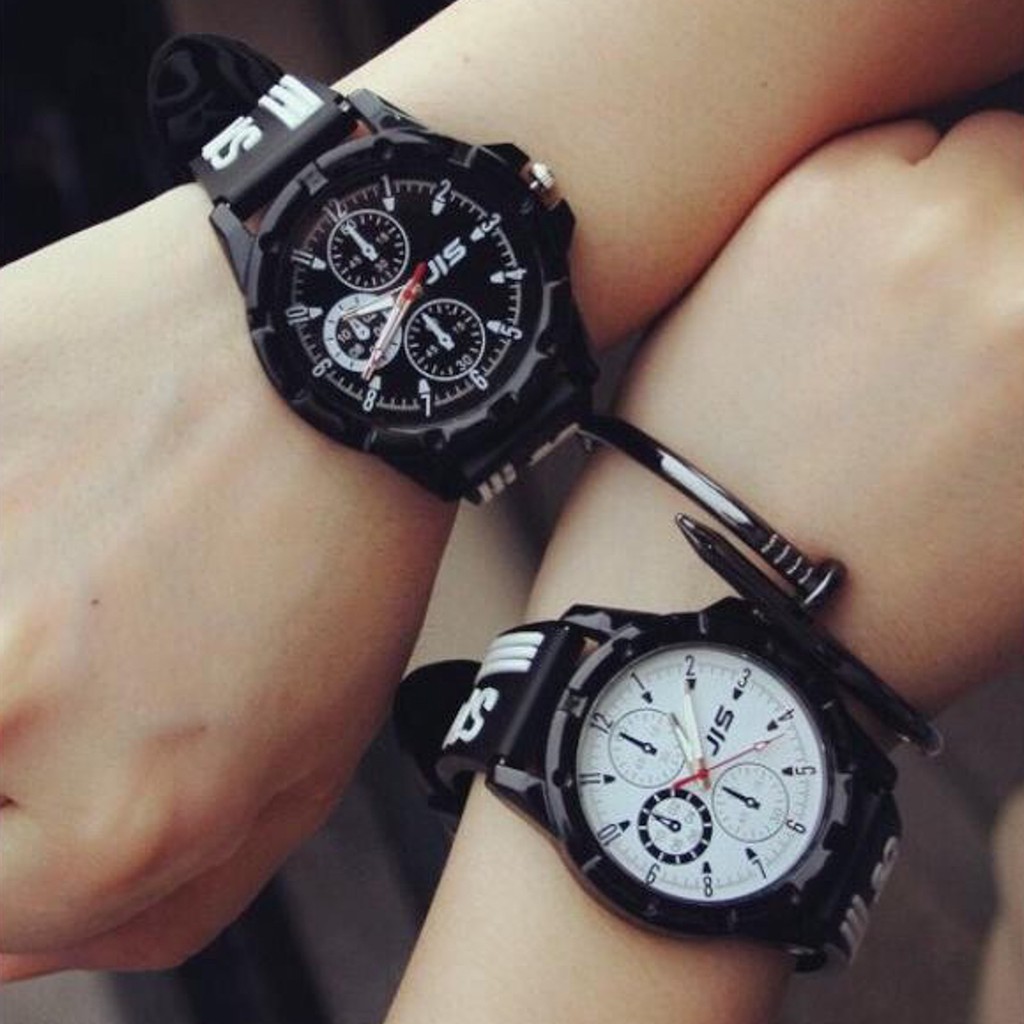 Đồng Hồ Nam Nữ QWATCH SPORT Dây Cao Su Thời Trang