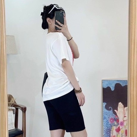 Quần legging lửng đùi nữ ngố mặc nhà, Quần legging nâng mông cạp cao siêu co giãn FREESIZE<60kg - TokyoUnisex. | BigBuy360 - bigbuy360.vn