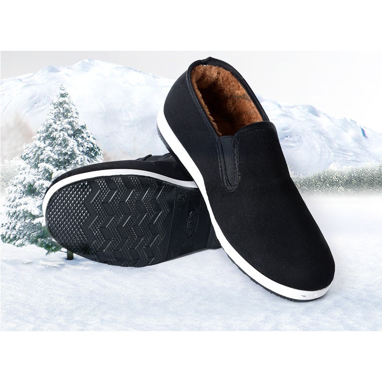 Giày lười nam ♥️ FREESHIP ♥️ Giày lười vải nam lót lông siêu ấm mềm mại thời trang hót Trend 2021 | BigBuy360 - bigbuy360.vn