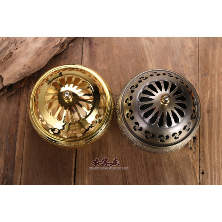 Lư xông trầm đồng xám size 16cm