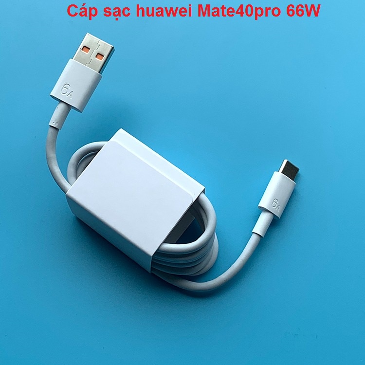 【 Chính hãng  】Ban Đầu Huawei Nova 8 Se 66W Siêu Sạc 6A Siêu Bền Type C Cáp Nova 7 Mate 20 30 40 P30 P40 Pro Danh Dự 30
