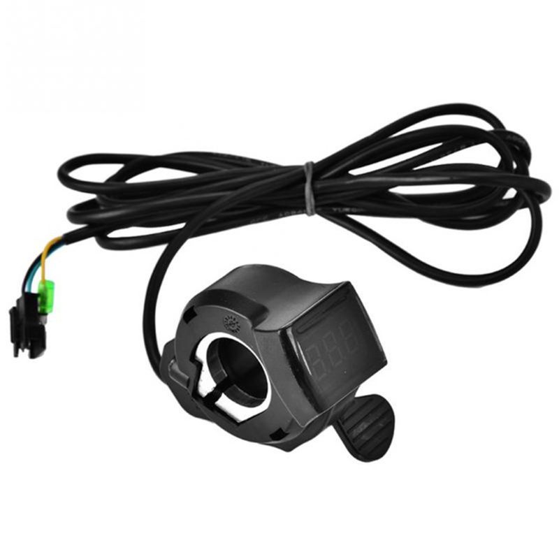 1 Bộ Tay Lái Xe Đạp Điện E-bike Có Màn Hình LCD Màu Đen
