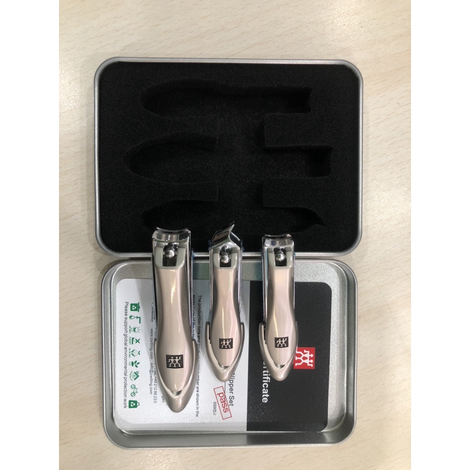Bộ 3 bấm móng tay, móng chân và bấm da cao cấp Fullbox Zwilling Nhập Khẩu Chính Hãng Đức- Một Mí Store