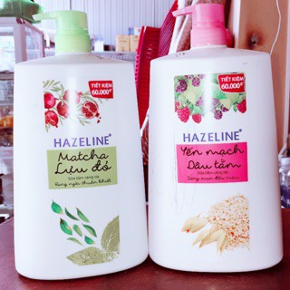 Sữa Tắm Hazeline Chai 1.2L Yến Mạch & Dâu Tằm (Hồng)