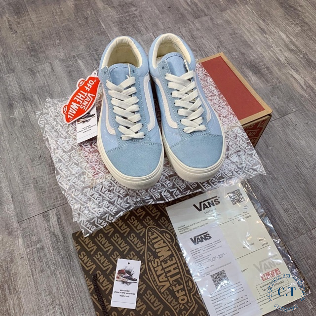 Giày Vans vault Old Skool Xanh Dương Bản Chuẩn 1:1Trung