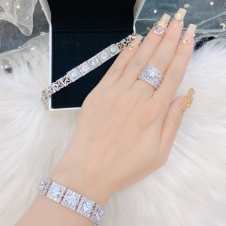 Lắc tay mạ bạch kim