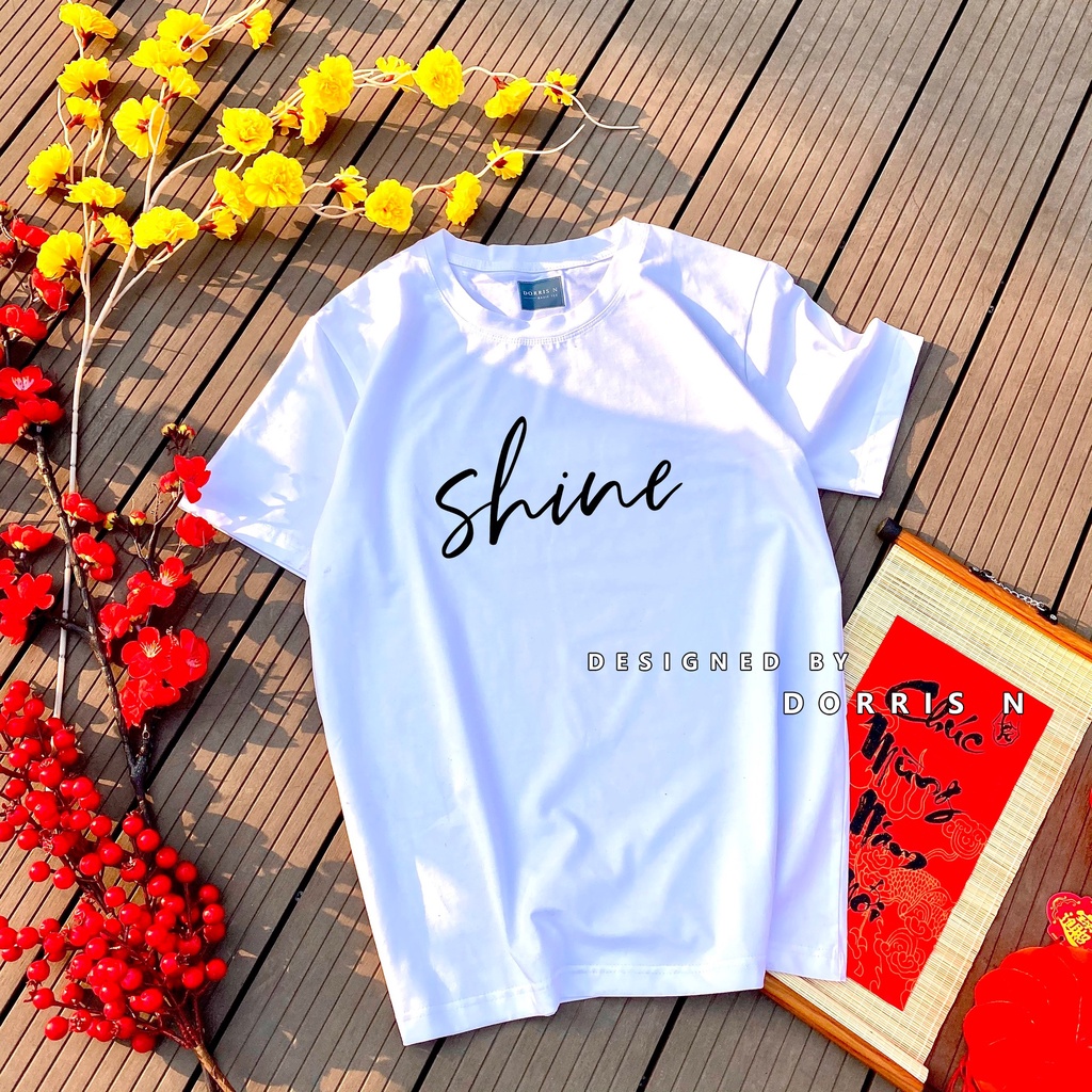 Áo thun SHINE 2 cotton 100% form rộng co giãn 4 chều nhiều màu dễ phối đồ
