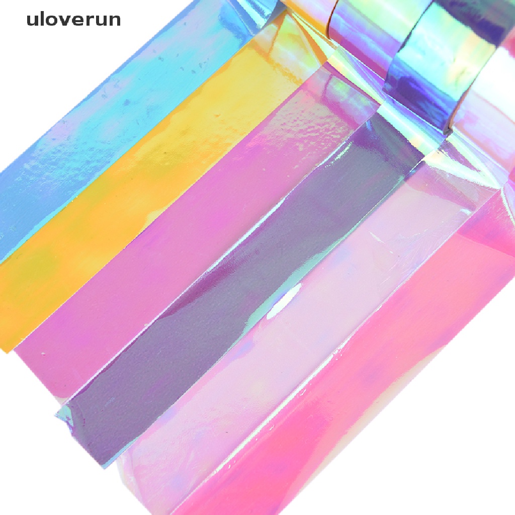uloverun 5m Rhythmic Gymnastics Decoration Holographic Prismatic Glitter Tape Hoops Stick vn