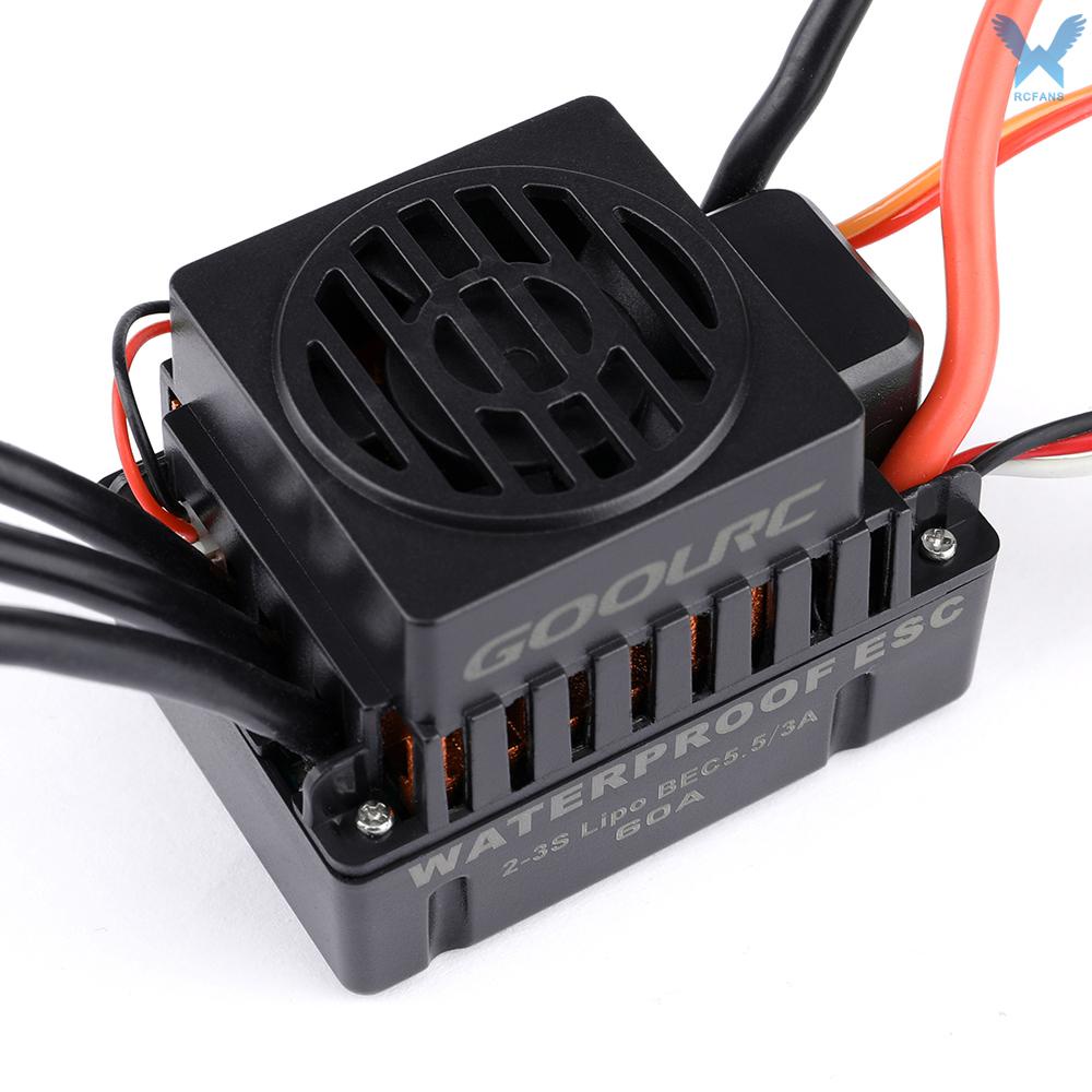 Động cơ không chổi than Goolrc 3650 4300kv kèm Esc 60a cho xe tải / động cơ esc điều khiển từ xa 1 / 10
