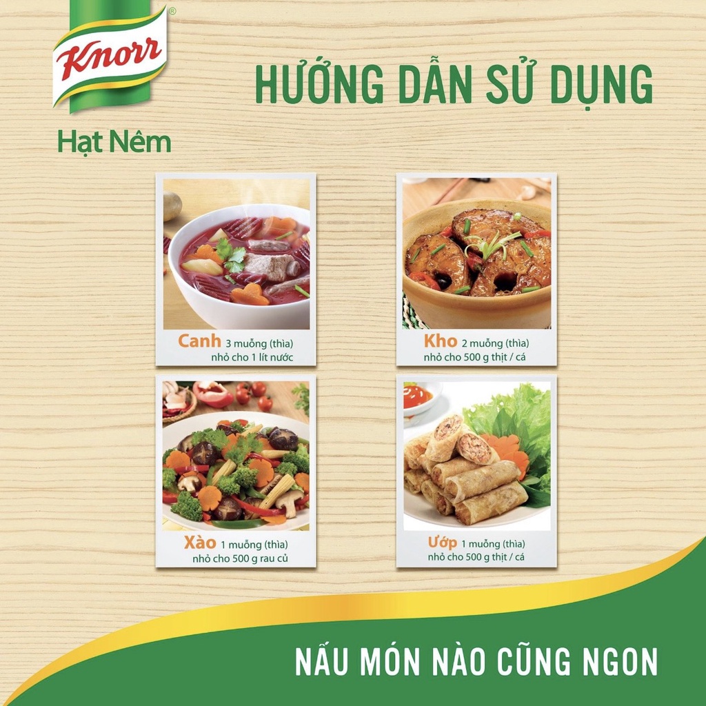 hạt nêm knorr từ thịt thăn xương ống gói 1.8kg