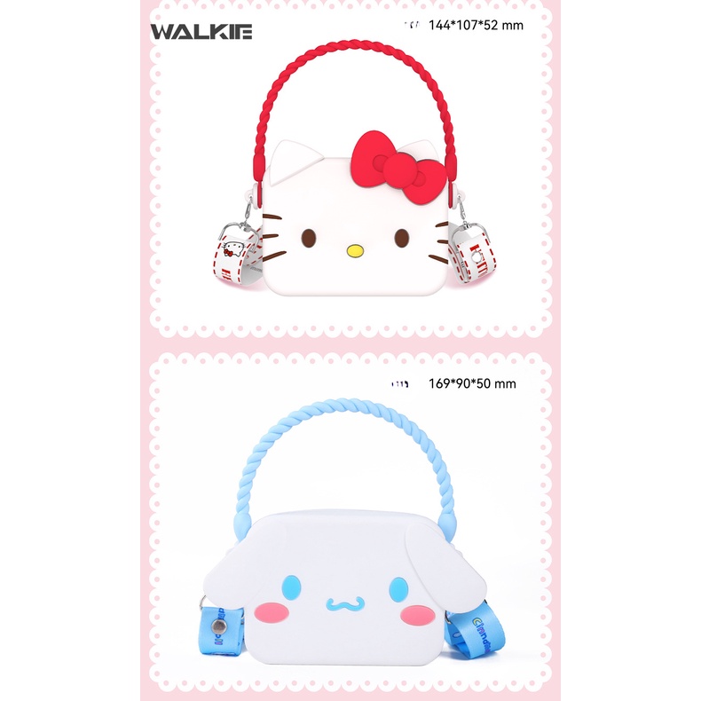 SANRIO Túi Tote Đeo Chéo Vai Đựng Tiền Xu Họa Tiết Hoạt Hình Mymelody Kuromi Cinnamoroll Dễ Thương Cho Bé
