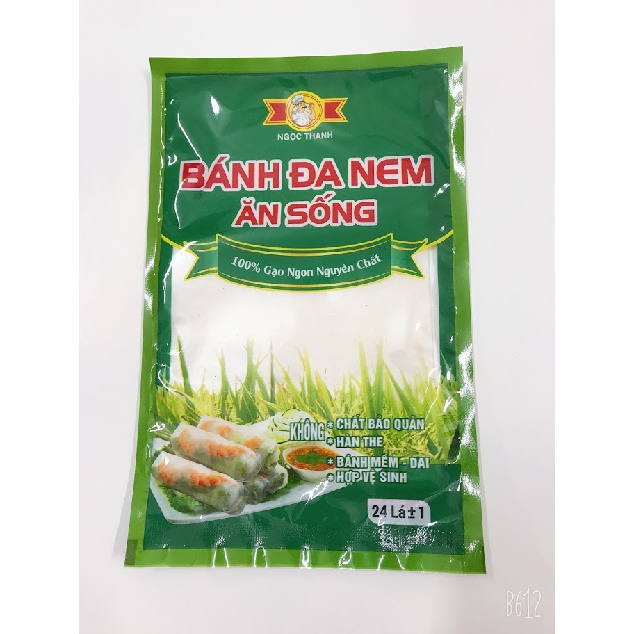 Bánh Đa Nem Cuốn Ăn Sống Ngọc Thanh bịch 24 lá