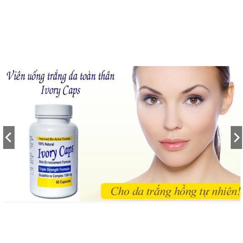 Viên Uống vory trắng da, giảm nám, tàn nhang Ivory Caps | BigBuy360 - bigbuy360.vn