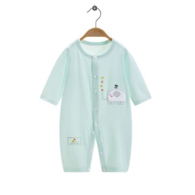 Body cotton dài tay cho bé nằm điều hoà