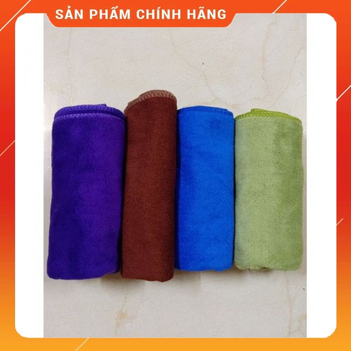 KHĂN GỘI ĐẦU ĐA NĂNG ĐỦ MÀU - CHẤT COTTON MỀM MỊN - THẤM HÚT NƯỚC NHANH -  GIÁ RẺ - PHÙ HỢP CHO SALON TÓC