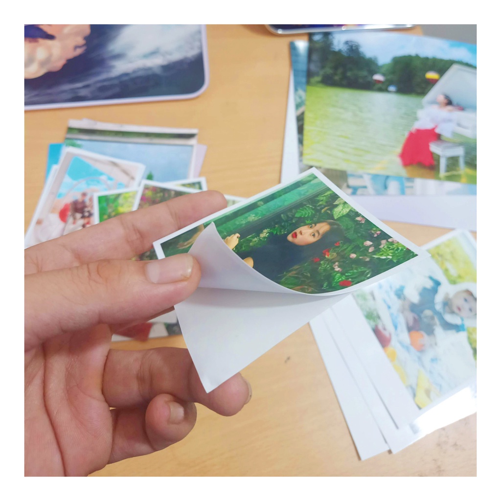 [NOWSHIP] In ảnh 8x8 có keo dán (sticker/decal) theo yêu cầu. Combo 50 ảnh