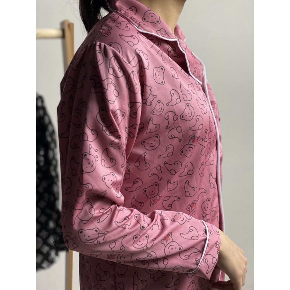 Bộ pijama kate form chuẩn, nhiều mẫu mã dễ thương áo dài quần dài chất kate loại 2 (ảnh thật shop chụp) | BigBuy360 - bigbuy360.vn