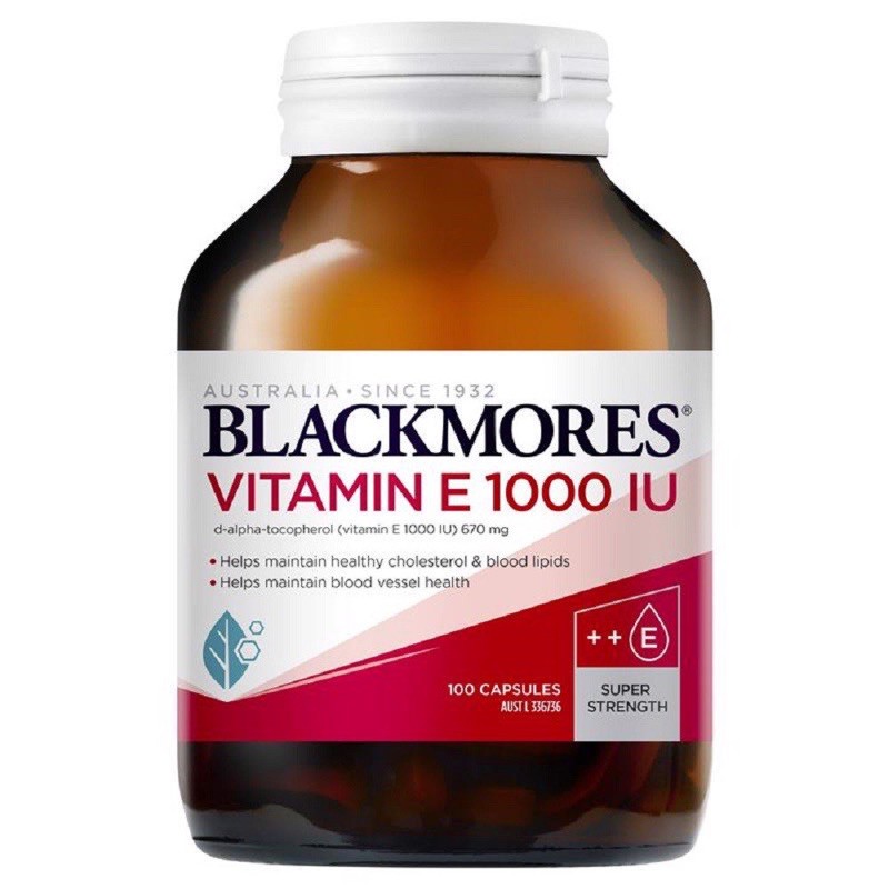 (Date 2025) Blackmore Vitamin E 1000IU 30 viên | Thế Giới Skin Care