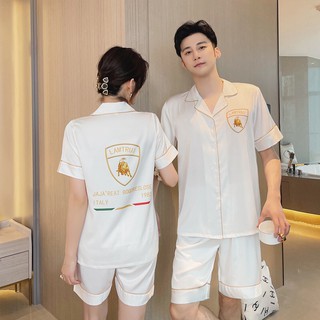 Đồ bộ Pyjamas áo cộc quần đùi cho các cặp đôi - Đồ mặc nhà chất lụa siêu mát
