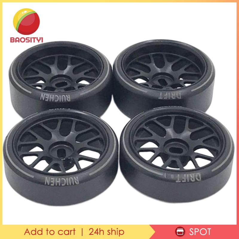 Bộ 4 Bánh Xe Cao Su Tỉ Lệ 1: 28 Dành Cho Xe Đồ Chơi Wltoys K989 Crawler