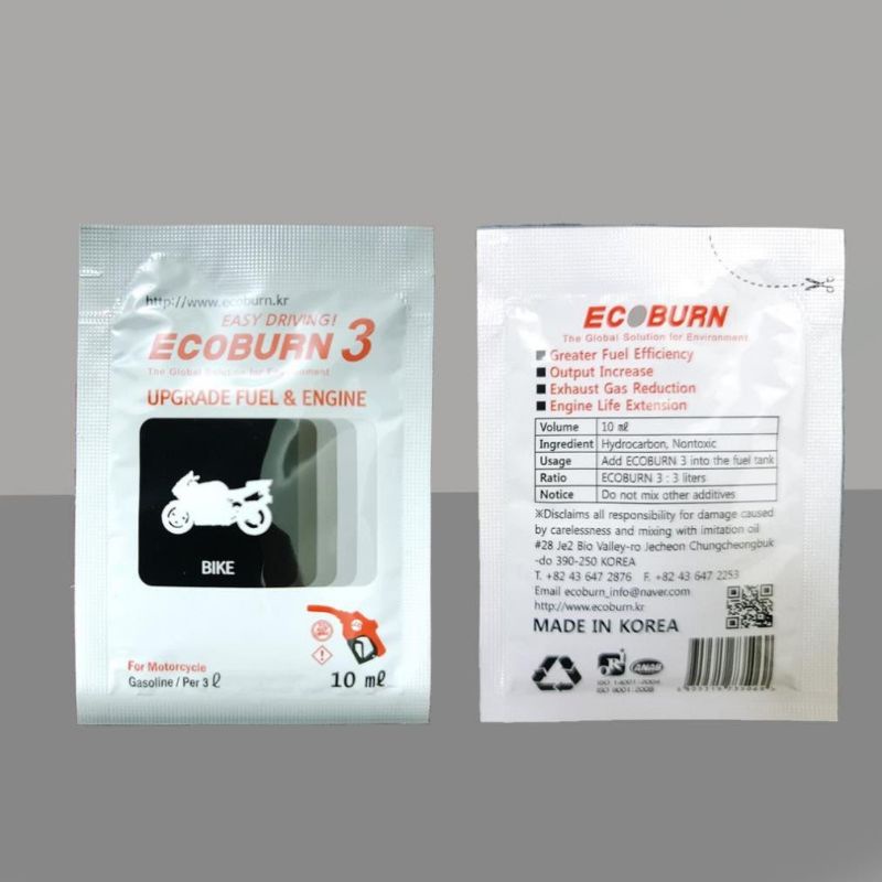 Phụ gia vệ sinh buồng đốt, Kim phun ECOBURN 3 dành cho xe máy 10ml cao cấp