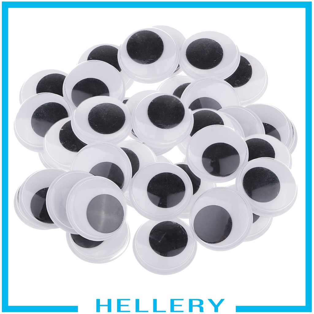 Mắt Giả Bằng Nhựa Màu Đen Kích Thước 6mm Đến 30mm Dùng Để Làm Đồ Thủ Công