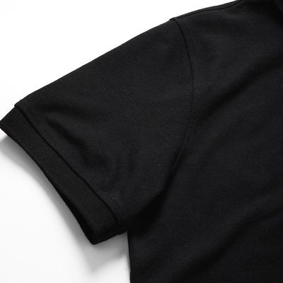 Áo thun polo nam POLOSHIRT đen phối tay cổ bẻ tay ngắn lỡ PLS01 - Leo Vatino | BigBuy360 - bigbuy360.vn