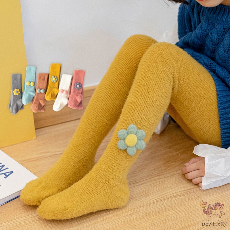 Quần tất co giãn giữ ấm cho bé gái