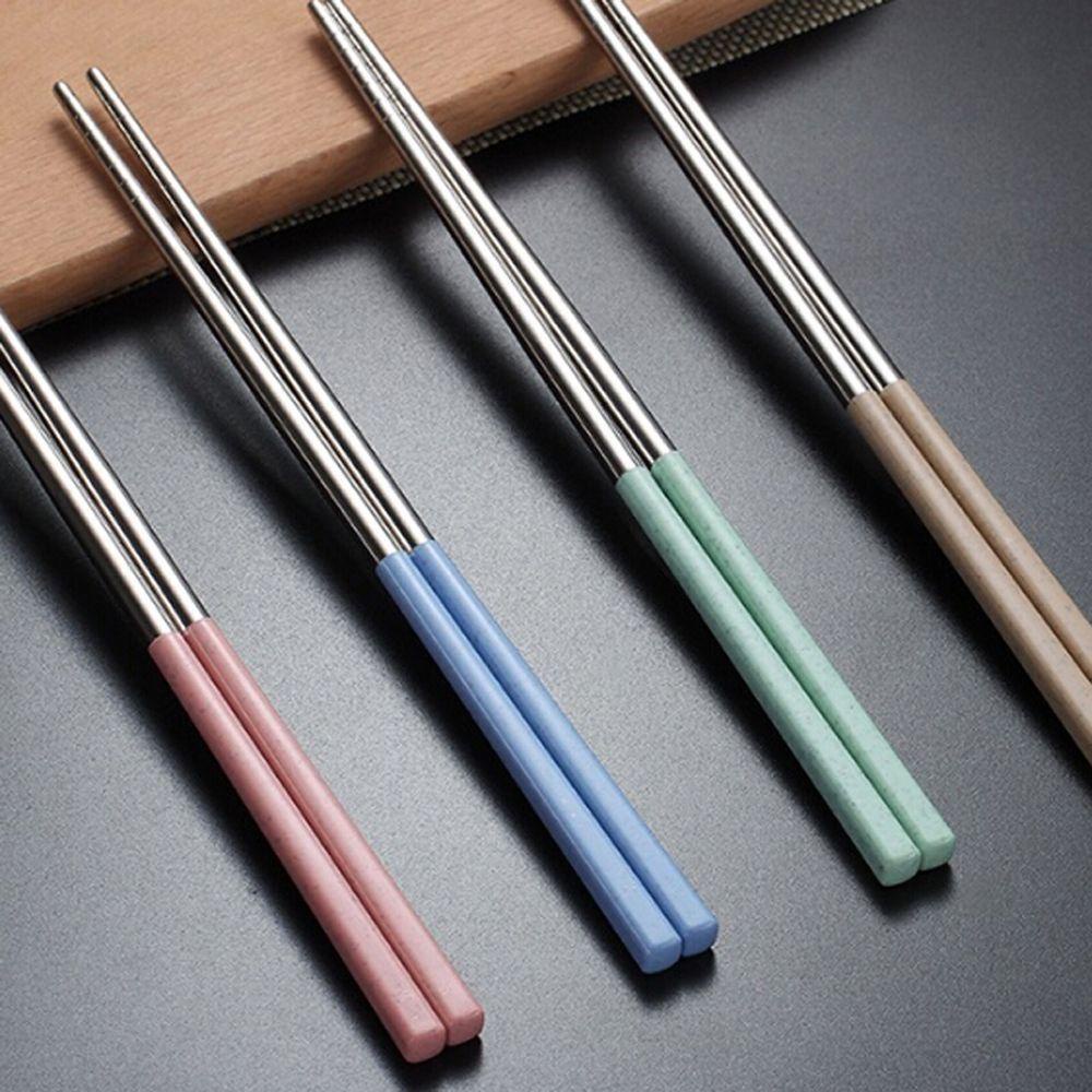Đũa Ăn Bằng Thép Không Gỉ Nhiều Màu Sắc Có Thể Tái Sử Dụng