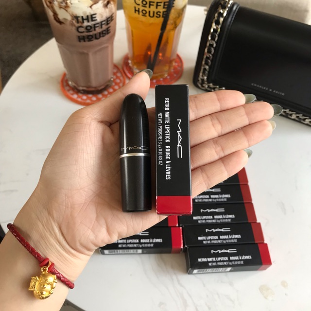 Son Mac limited chính hãng màu Ruby Woo, Chilli