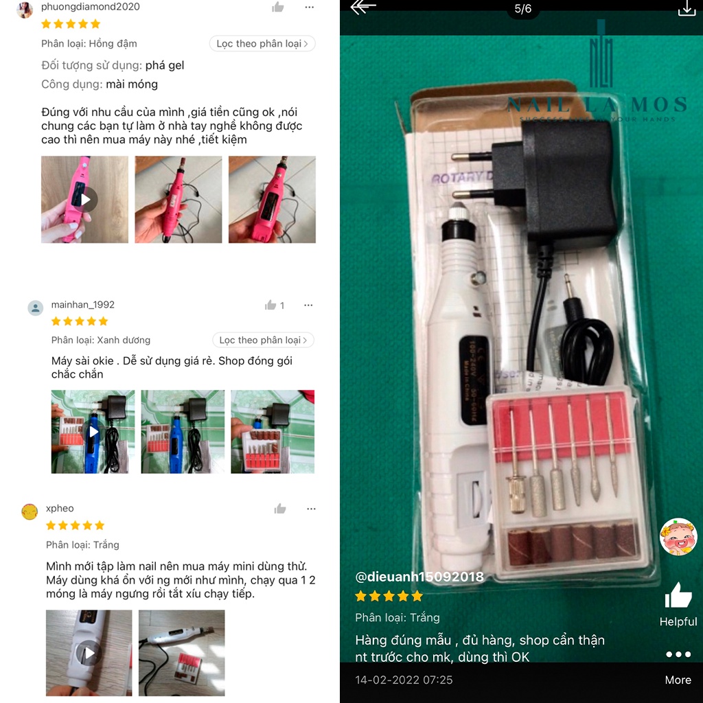 Máy mài móng mini  - Máy mài móng cầm tay chuyên dụng trong ngành nail