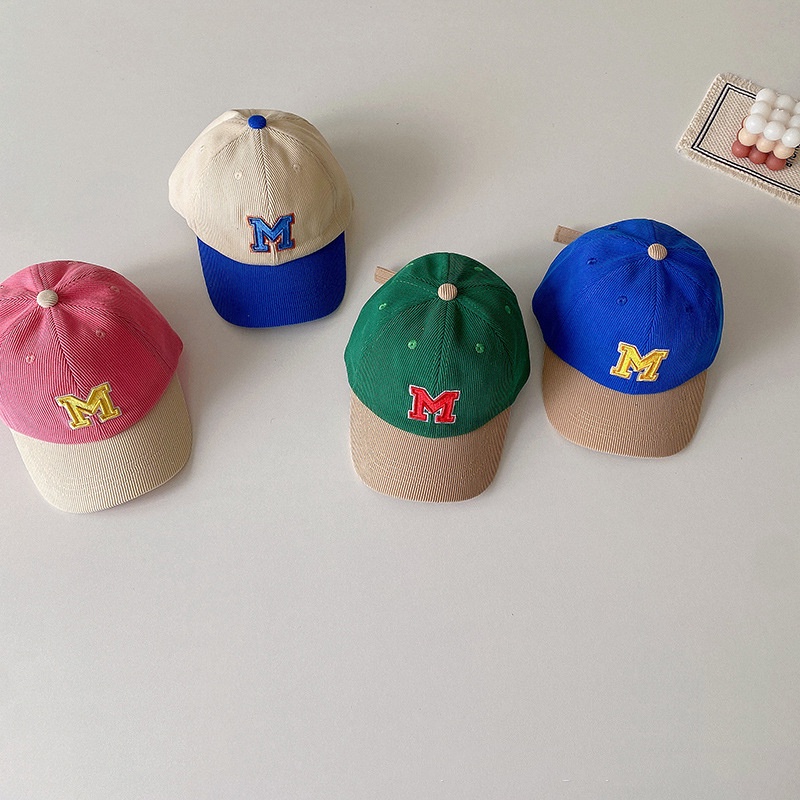 Nón Lưỡi Trai Thêu Chữ M Phong Cách Cổ Điển Đơn Giản Mới