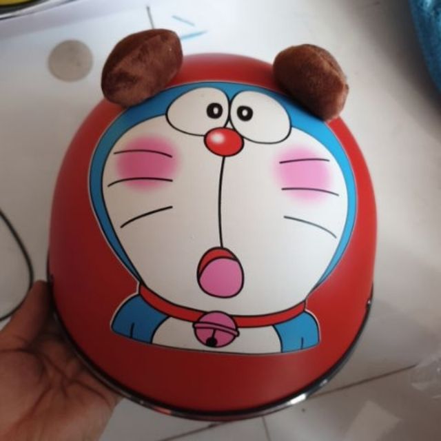 Nón bảo hiểm pikachu đoremon dễ thương