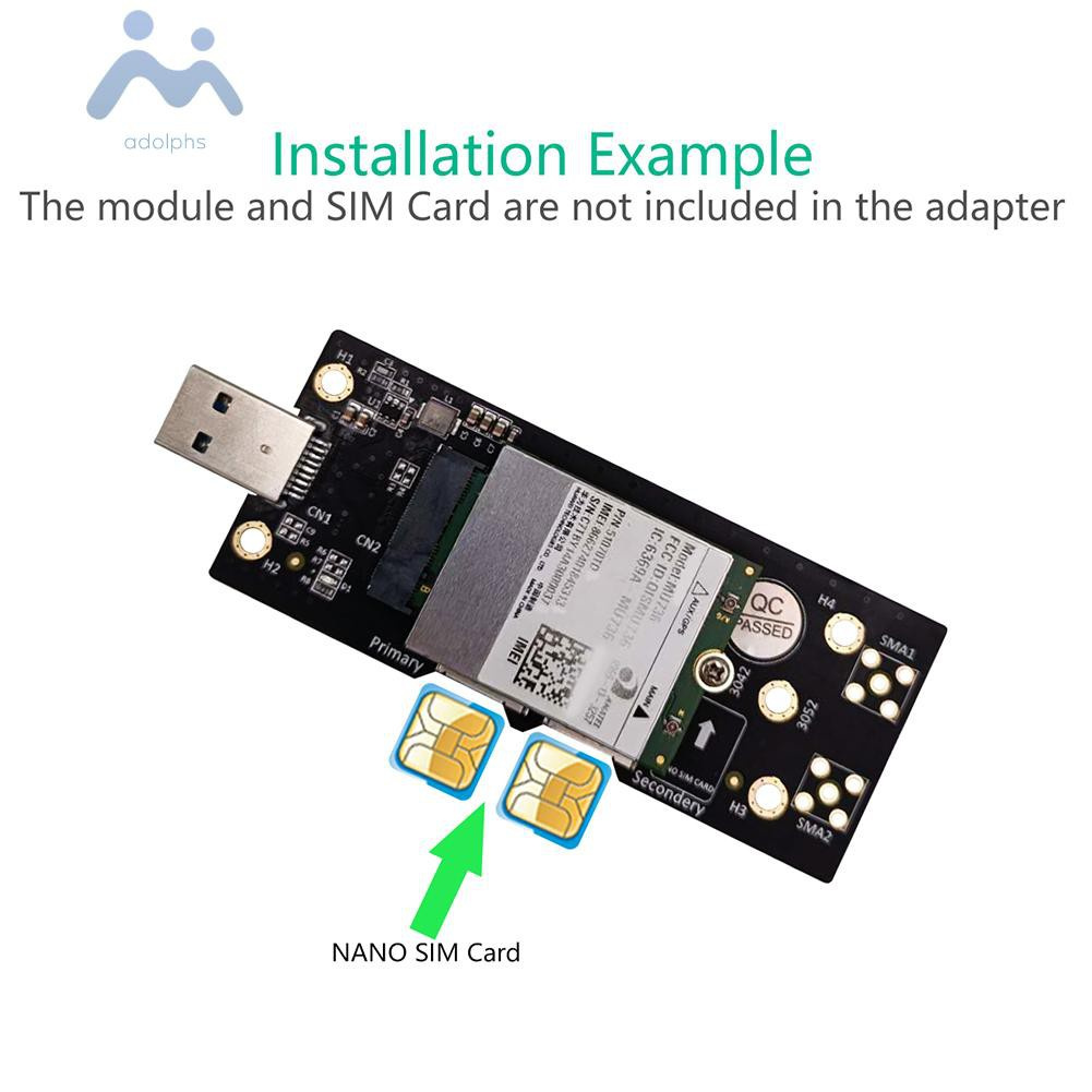 Card Chuyển Đổi Adolphs Ngff M2 Sang Usb 3.0 W / Sim Cho 3g / 4g / 5g | BigBuy360 - bigbuy360.vn