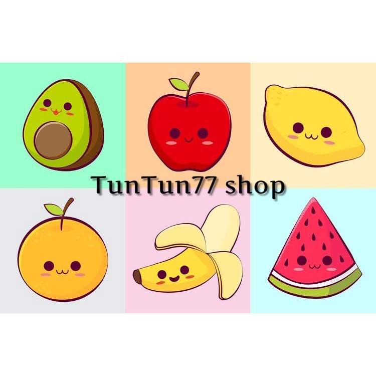 Mua Sticker dán laptop, sticker chủ đề trái cây và rau củ dán trang trí ...