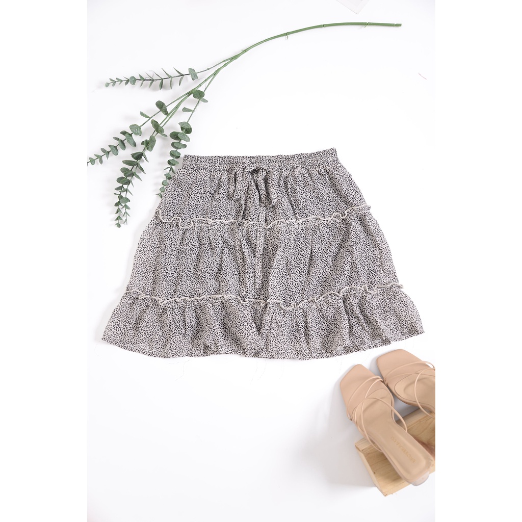 Váy ngắn 2 lớp xèo tầng SIENNA SKY