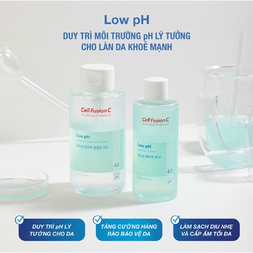 Nước rửa mặt làm sạch an toàn Cell Fusion C  Low pH pHarrier Cleansing Water