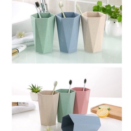 Cốc Nhựa Chịu Nhiệt Bằng Lúa Mạch Hình Lục Giác 88082 Shop Gia Dụng Gia Đình 88