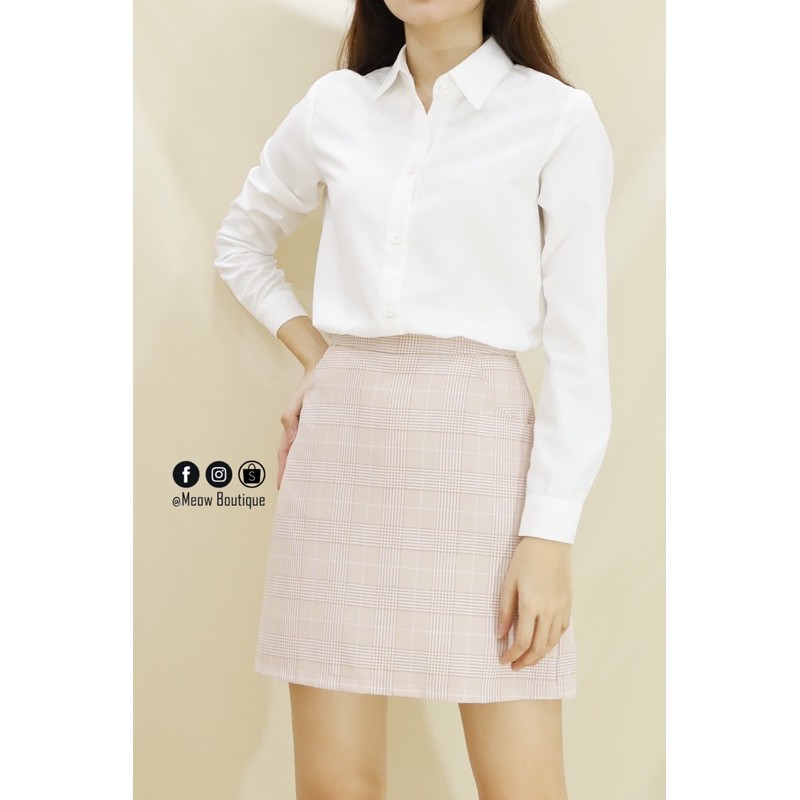 [Hình thật tự chụp] Sơ Mi Công Sở Tay Dài 4 màu Meow Boutique | BigBuy360 - bigbuy360.vn