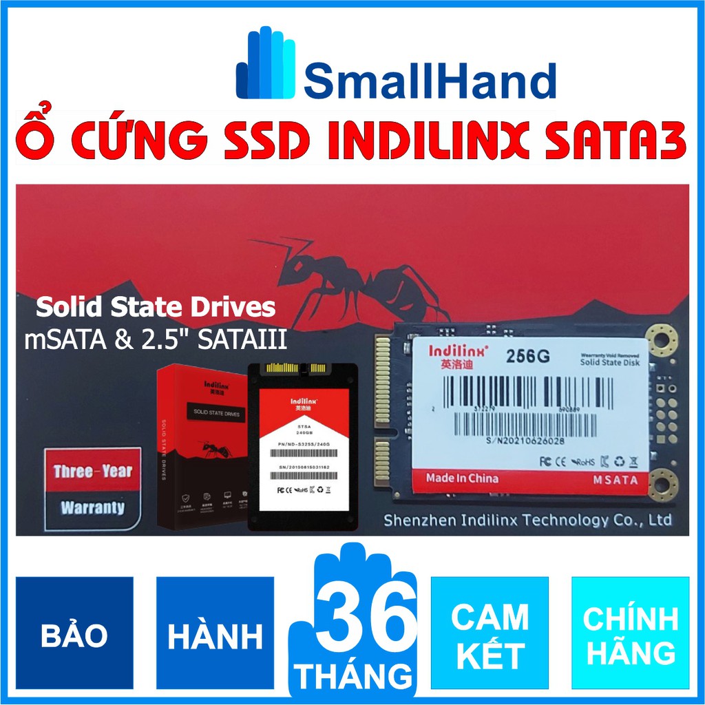 Ổ cứng SSD Indilinx 256GB/240GB/120GB – CHÍNH HÃNG – Bảo hành 3 năm – Các model 2,5” và Masta