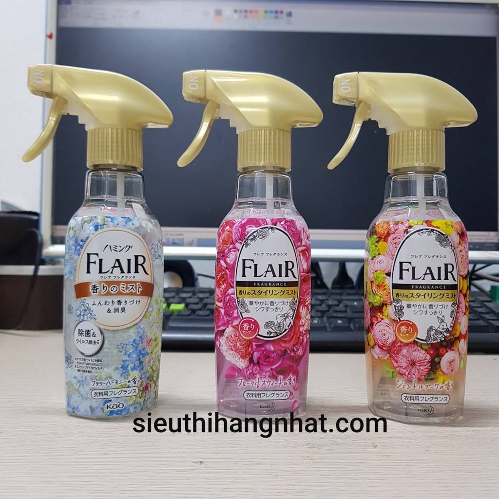 Xịt thơm, kháng khuẩn và làm phẳng quần áo Kao Nhật nội địa