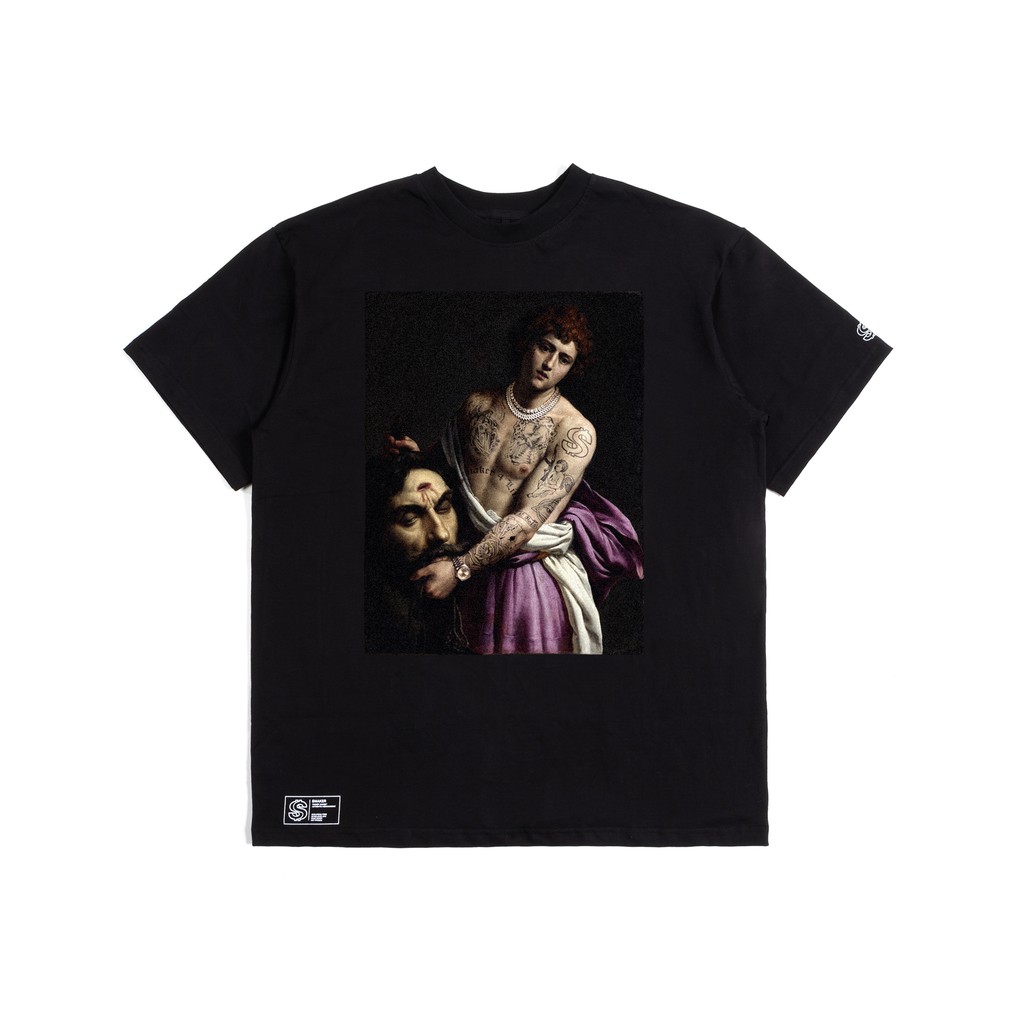 "LIL DAVID" TEE IN BLACK - [SMAKER]